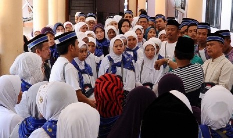 Calon jamaah haji Indonesia siap berangkat menuju Tanah Suci.