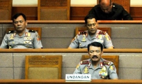 Calon Kapolri Komjen Budi Gunawan di ruang Komisi III DPR, Kamis (15/1)