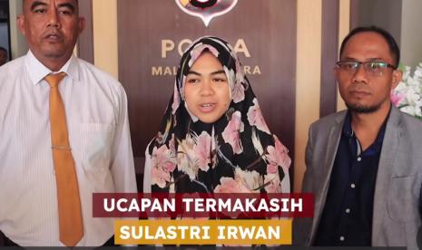 Calon polwan Sulastri Irwan yang akhirnya dinyatakan lolos seleksi bintara, setelah sempat dicoret panitia.