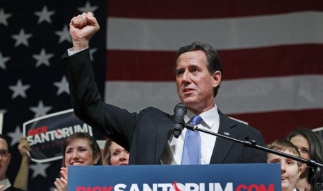 Calon Presiden AS dari Partai Republik Rick Santorum