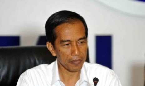 Calon presiden dari Partai Demokrasi Indonesia Perjuangan (PDIP) Joko Widodo.