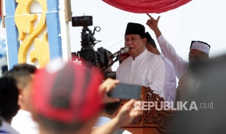 Calon presiden nomor urut 02 Prabowo Subianto.