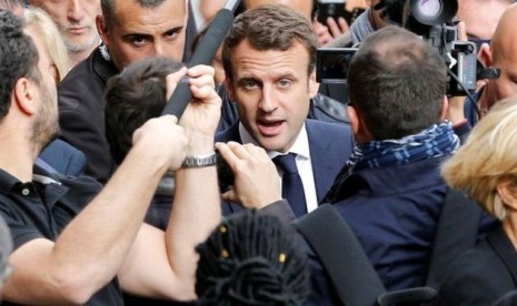 Presiden Prancis terpilih sekaligus pendiri gerakan En Marche, Emmanuel Macron.