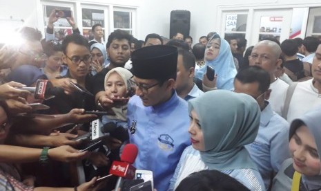 Calon wakil presiden (cawapres) Sandiaga Salahuddin Uno.