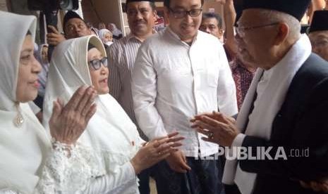 Vice presidential candidate KH Ma'ruf Amin visits Islamic boarding school Krapyak, Yogyakarta, Sunday (Oct 14).