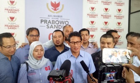 Calon wakil presiden nomor urut 02, Sandiaga Uno 