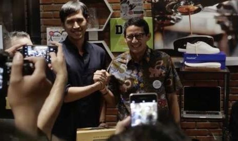 Calon Wakil Presiden, Sandiaga Uno (kanan)