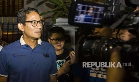 Calon Wakil Presiden Sandiaga Uno 