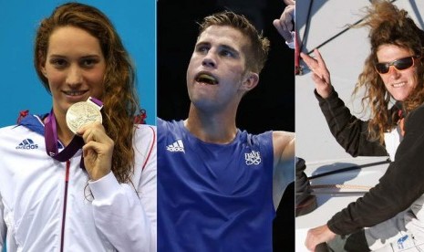 Camille Muffat, left, Alexis Vastine and Florence Arthaud tewas dalam tabrakan helikopter di Argentina