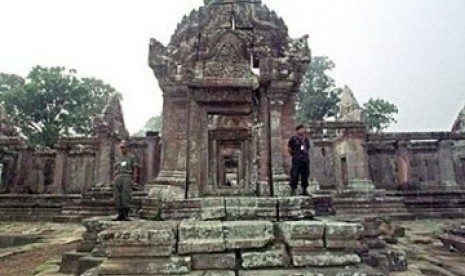 AS Kembalikan 30 Barang Antik Curian ke Kamboja. Foto:  Candi Preah Vihear di Kamboja