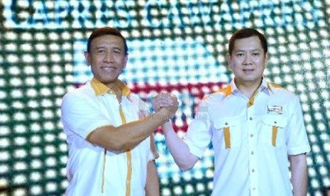 Capres dan Cawapres Partai HANURA. Wiranto (kiri) dan Hary Tanoesoedibjo (kanan)