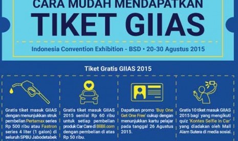 Cara mudah dapat tiket GIIAS