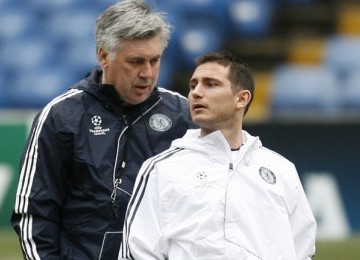 Carlo Ancelotti (kiri) dan Frank Lampard, Ilustrasi