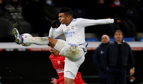 Carlos Henrique Casemiro, gelandang andalan Real Madrid. Casemiro sudah mengoleksi 150 kemenangan bersama Madrid.