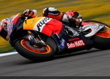 Casey Stoner Testing Prototipe Motor Honda 2012 Di Sirkuit Jerez (Photo by : www.Motogp.com)