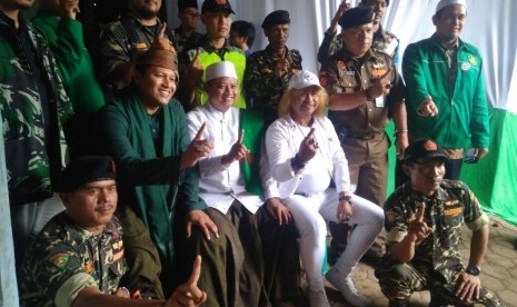 Cawagub Jabar Uu Ruzhanul Ulum di Cianjur, Sabtu (24/3).