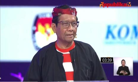 Tim Kampanye National (TKN) Prabowo-Gibran, Dradjad Wibowo menilai Cawapres nomor urut 2, Mahfud MD  tidak peduli dengan kondisi gizi anak. Foto ilustrasi Mahfud MD. 