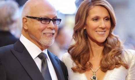 Celine Dion dan mendiang suaminya René Angelil 