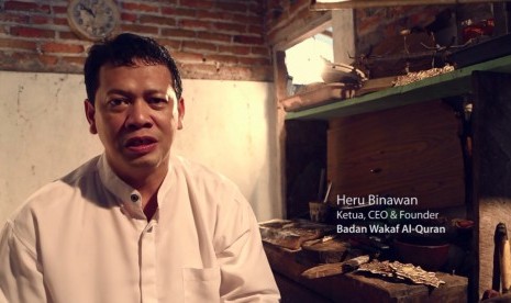 CEO and Founder Badan Wakaf Alquran (BWA) Heru Binawan.