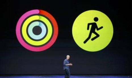 CEO Apple Tim Cook membahas tentang Activity Apps saat peluncuran Apple watch beberapa hari lalu.