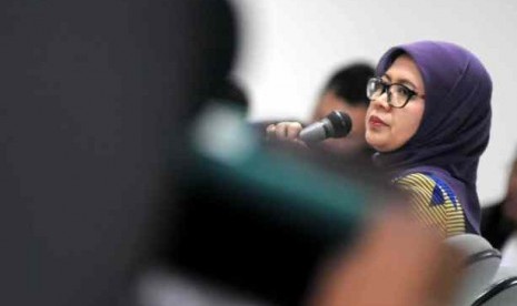 Chairun Nisa bersaksi di lanjutan sidang kasus suap MK di Pengadilan Tipikor, Jakarta, Kamis (23/1).