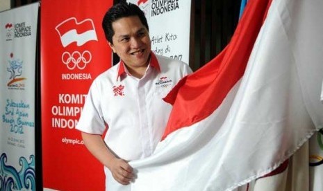  Chef de Mission Kontingen Indonesia untuk Olimpiade London 2012, Erick Thohir.