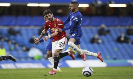 Chelsea ditahan imbang tanpa gol saat menjamu Manchester United pada laga lanjutan pekan ke-26 Liga Primer Inggris di Stamford Bridge, Ahad (28/2) malam WIB.