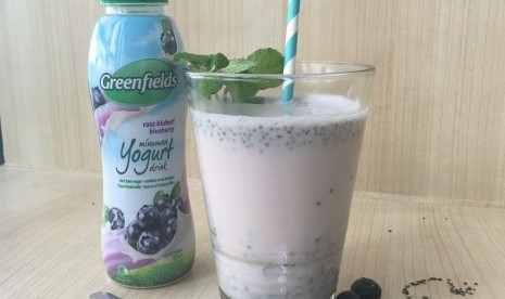 Chia Blueberry Drink.