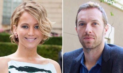 Chris Martin dan Jeniffer Lawrence