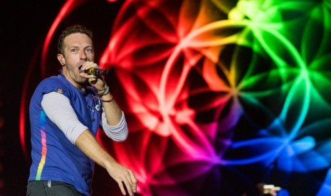 Vokalis Coldplay, Chris Martin. Martin pernah mengatakan bahwa Coldplay akan berhenti membuat lagu baru pada 2025 (ilustrasi).