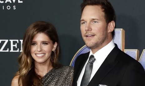 Katherine Schwarzenegger dan suaminya, Chris Pratt. Soal vaksinasi, Katherine sepakat dengan ayahnya, Arnold Schwarzenegger. 