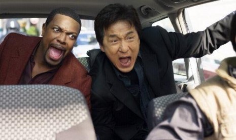 Chris Tucker dan Jackie Chan di Rush Hour 3