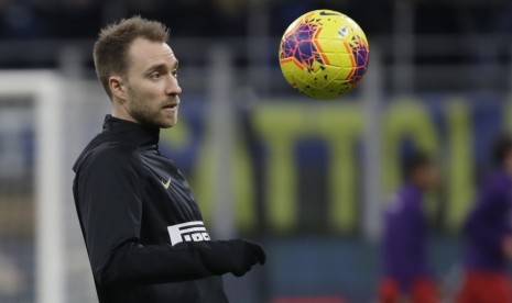 Playmaker Inter Milan Christian Eriksen tampil cukup mengesankan selama latihan.