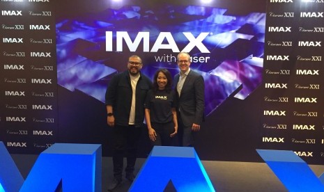 Cinema XXI menggelar peluncuran IMAX with laser di Gandaria City XXI Jakarta pada Kamis (6/2). 