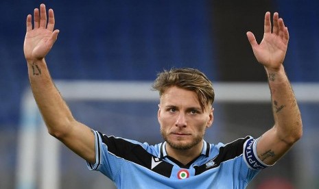 Penyerang Lazio, Ciro Immobile.