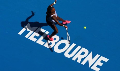 Coco Gauff, petenis remaja 15 tahun yang terhenti di babak 16 besar Australia Open.