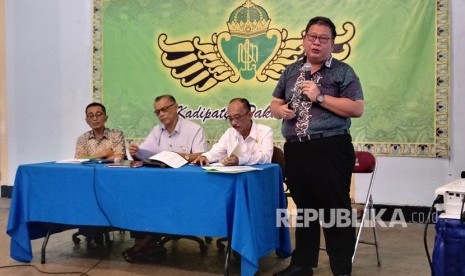  Conferensi pers Dhaup Ageng, di mana resepsinya akan  digelar pada 5 Januari 2019 mendatang di bangunan utama Pura Pakualaman  yaitu di Bangsal Sewatama.