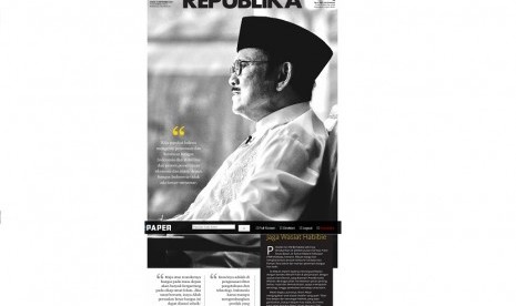 Cover Harian Republika Edisi Jumat (13/9).