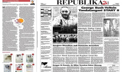 Cover Republika edisi pertama tahun 1993