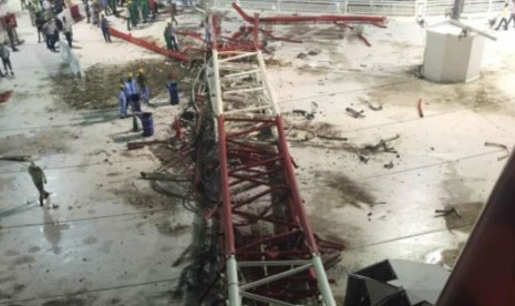 Crane yang terjatuh di Masjidil Haram.