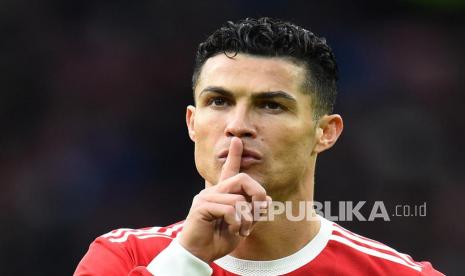 Bintang Manchester United dan timnas Portugal, Cristiano Ronaldo.