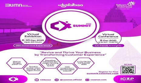  Customer Experience (CX) Summit 2021 untuk keempat kalinya akan kembali digelar pada tanggal 9 Desember 2021. CX Summit kali ini mengusung tema Revive and Thrive Your Business by Transforming Customer Experience.