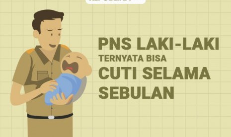 Cuti sebulan PNS pria