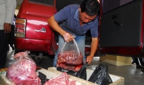 Daging babi oplosan (ilustrasi)