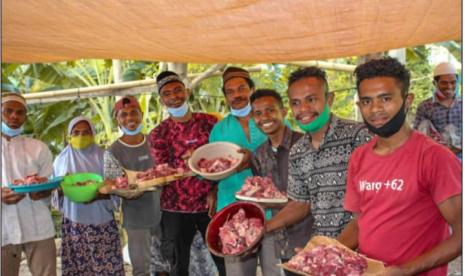 Daging kurban di NTT.