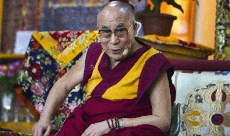 Pemimpin spiritual Tibet, Dalai Lama. AS menunjuk Uzrya Zeya sebagai koordinator khusus untuk masalah Tibet. Ilustrasi.