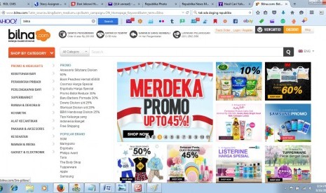 Dalam rangka memeriahkan hari kemerdekaan Indonesia, Bilna.com, situs belanja online, menyelenggarakan promo Merdeka yang bisa dinikmati pada tanggal 17 Agustus 2015.