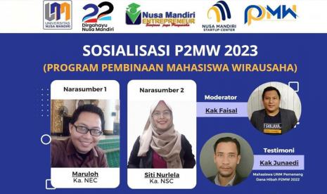 Dalam rangka mendorong dan mencetak mahasiswa untuk menjalankan dan mengembangkan wirausaha serta meningkatkan program kewirausahaan di perguruan tinggi, Direktorat Pembelajaran dan Kemahasiswaan, Ditjen Diktiristek pada tahun 2022 membuka Program Pembinaan Mahasiswa Wirausaha (P2MW) 2023 pada mahasiswa dan perguruan tinggi.