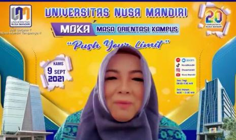 Dalam rangka penyambutan maba, Universitas Nusa Mandiri (UNM) menggelar masa Pengenalan Kehidupan Kampus Bagi Mahasiswa Baru (PKKMB) dengan berbagai rangkaian kegiatan yang berfaedah. Diantaranya ada MOKA (Masa Orientasi Kampus) yang telah sukses digelar secara daring, Kamis (9/9) kemarin.