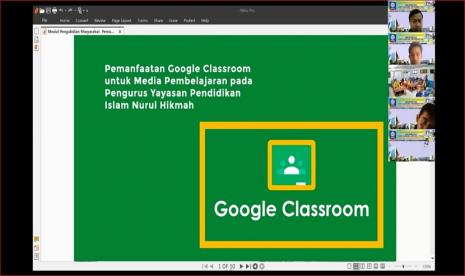  Dalam upaya menjalankan Tri Dharma perguruan tinggi, dosen dan Mahasiswa Universitas BSI (Bina Sarana Informatika) Kampus Sukabumi, menggelar pelatihan media pembelajaran dengan google classroom di Yayasan Pendidikan Islam Nurul Hikmah, Sukabumi. Kegiatan ini digelar secara daring melalui Zoom, selama 2 hari yakni 6 dan 7 Juni 2021. 